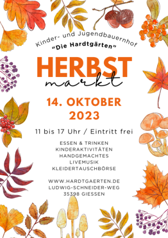 Plakat Herbstmarkt