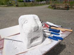Skulptur Kleiner Löwe Großer Mut