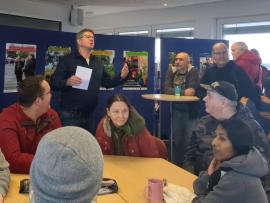 Vernissage im Dachsaal DGB Haus, Rede von Richard Kunkel