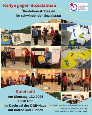 Flyer Rallye gegen Sozialabbau