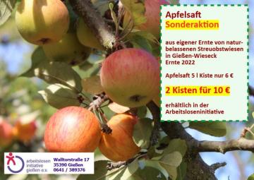 Apfelsaft-Plakat