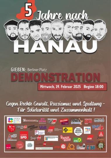 5 Jahre nach Hanau - Plakat