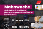 Mahnwache Plakat Ausschnitt