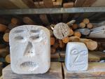 Zwei Skulpturen aus der Ausstellung Mut zur Vielfalt