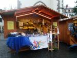 Weihnachtsmarkt-Stand der Arbeitsloseninitiative