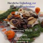 Plätzchenteller - Einladung Weihnachtsfeier