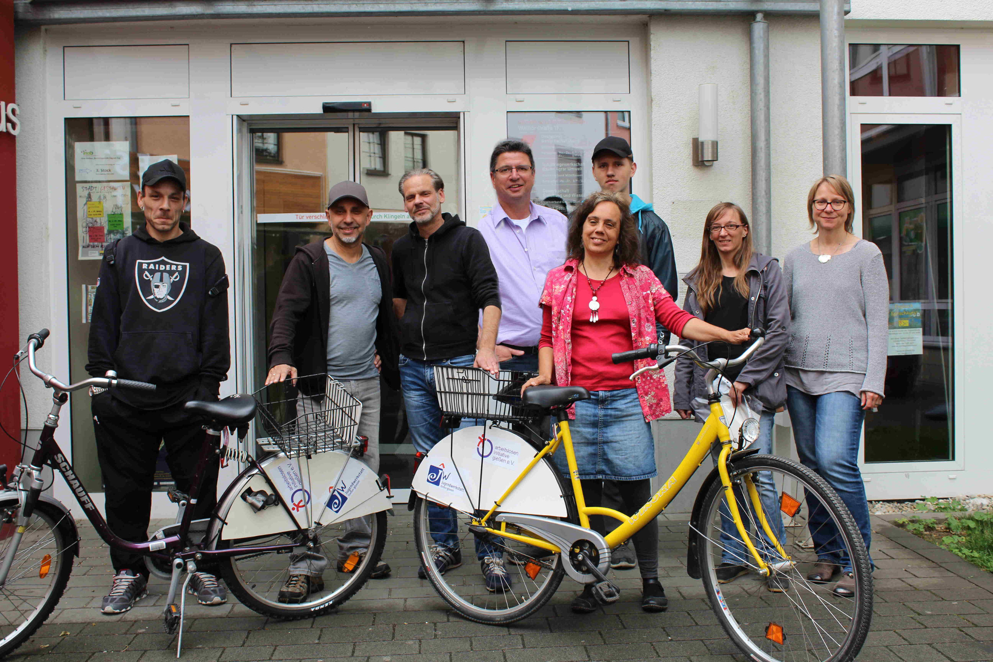 Fahrradspenden durch die Jugendwerkstatt