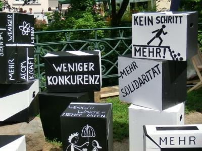 Installation der Arbeitsloseninitiative 
