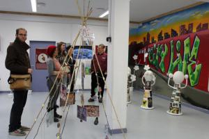 Bei der Vernissage 