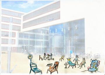 Skizze für Projekt ich - morgen - arbeitsplatz